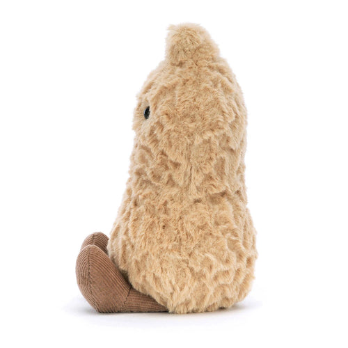 Amuseables Peanut 3/4 Angle View Showing Textured Golden Fur
