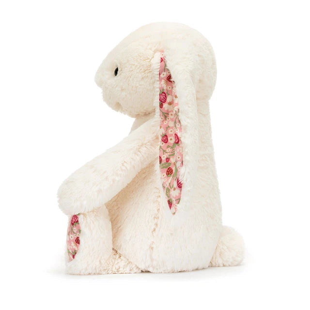 Blossom Cream Bunny Berry Front View Showing Strawberry Ear Print